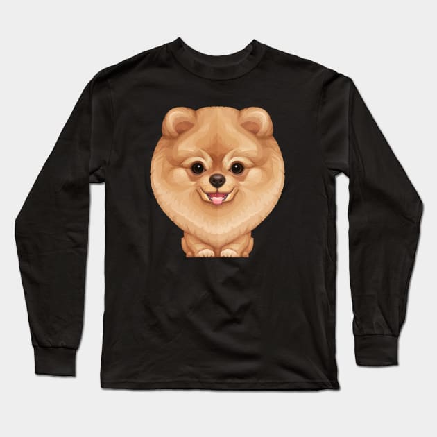 Pomeranian Long Sleeve T-Shirt by stonemask